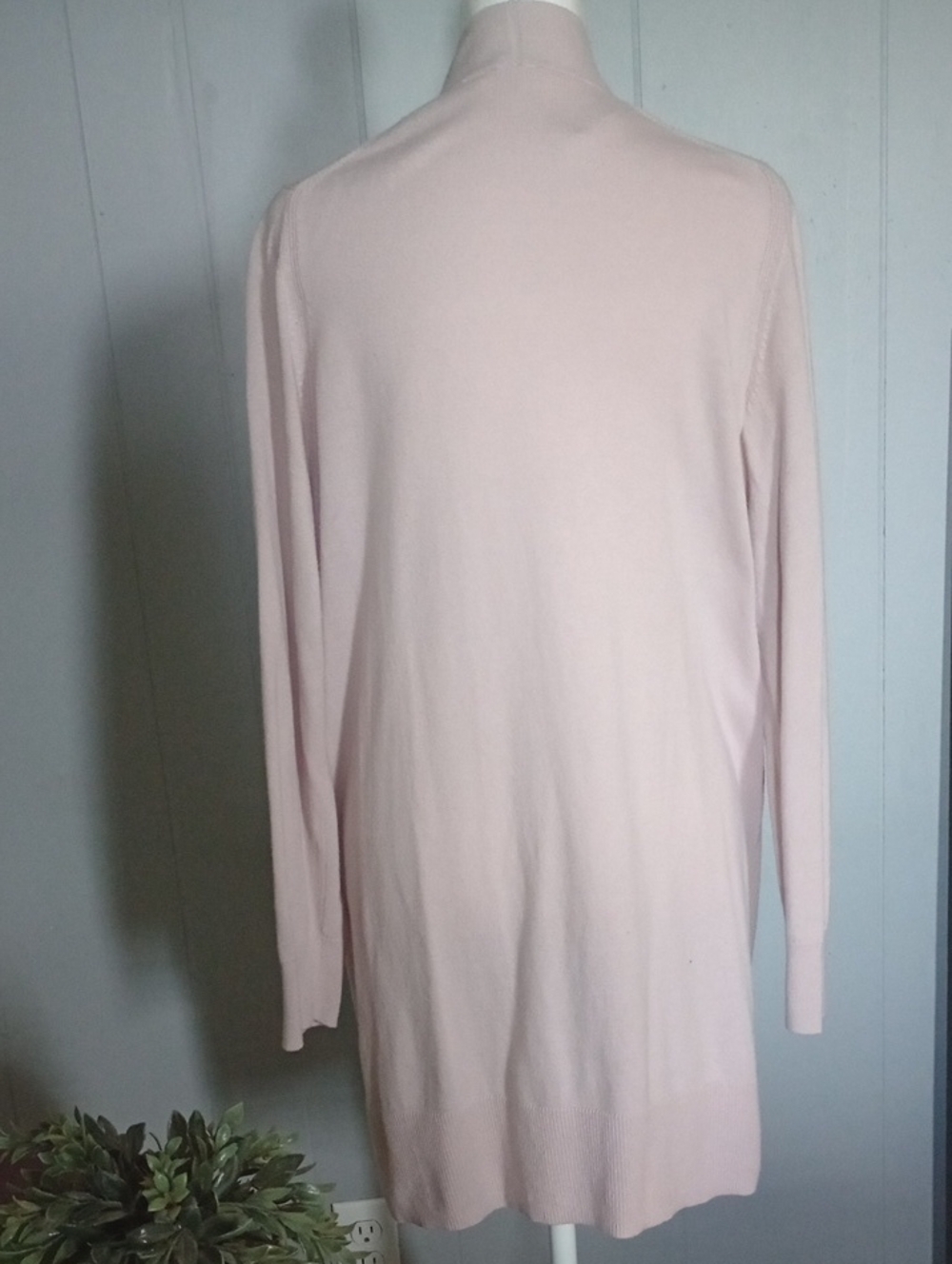 Gap Light Dusty Rose Open Front Cardigan Kimono With Pockets Size Medium - Picture 4 of 14